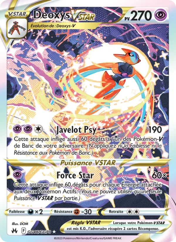 Carte Pokémon Deoxys VSTAR — Zénith Suprême