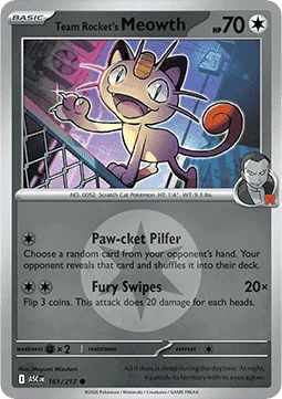 Carte Miaouss de la Team Rocket