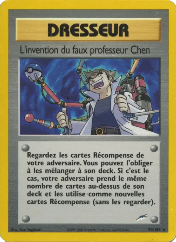 Carte L'invention du faux professeur Chen