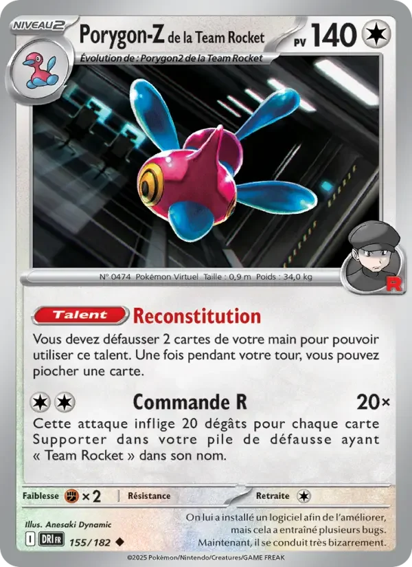 Carte Pokémon Porygon-Z de la Team Rocket — Rivalités Destinées