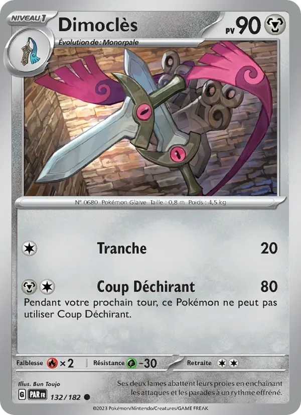 Carte Pokémon Dimoclès — Faille Paradoxe