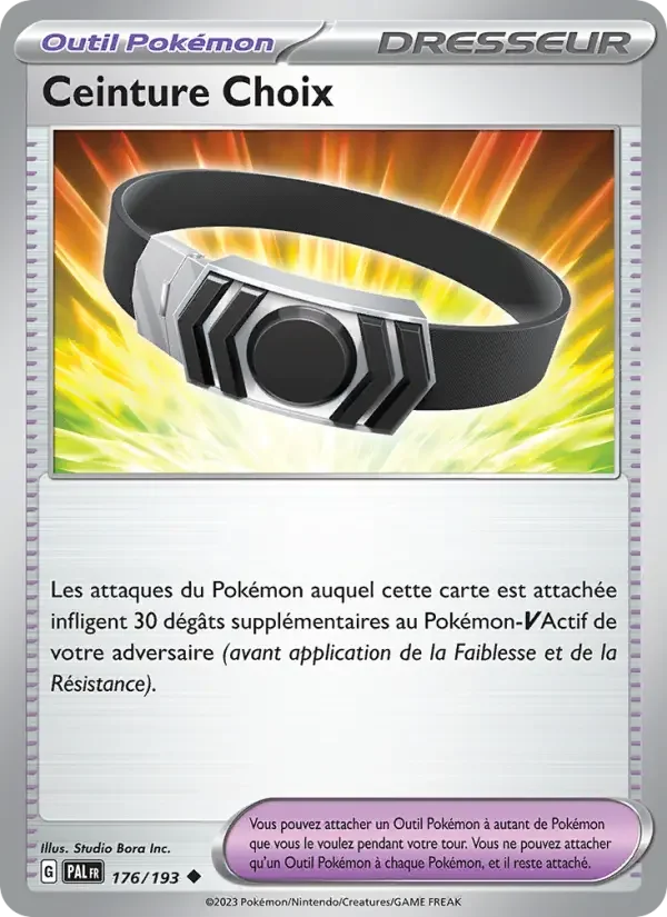 Carte Ceinture Choix