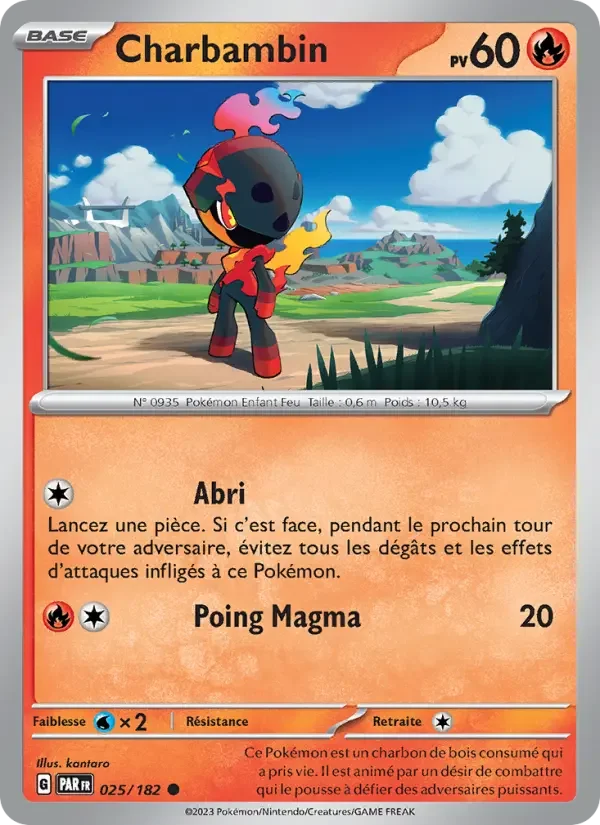 Carte Pokémon Charbambin — Faille Paradoxe