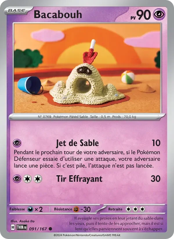 Carte Pokémon Bacabouh — Mascarade Crépusculaire