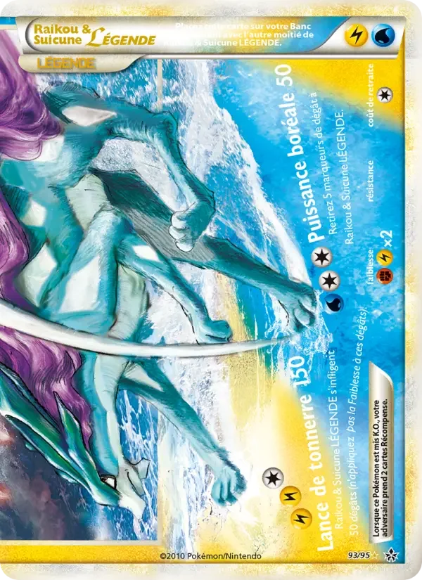 Carte Raikou & Suicune LÉGENDE (bas)