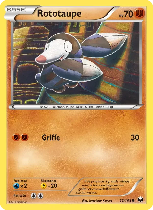 Carte Pokémon Rototaupe — Explorateurs Obscurs