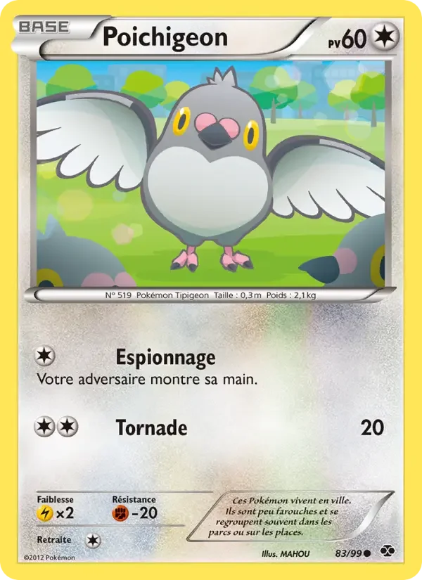 Carte Pokémon Poichigeon — Destinées Futures
