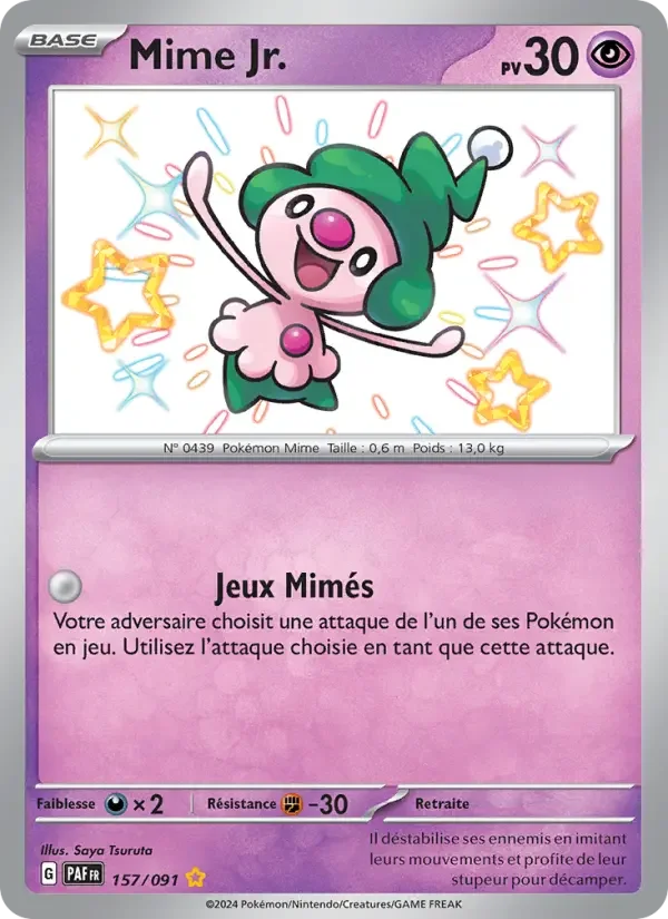 Carte Pokémon Mime Jr. — Destinées de Paldea