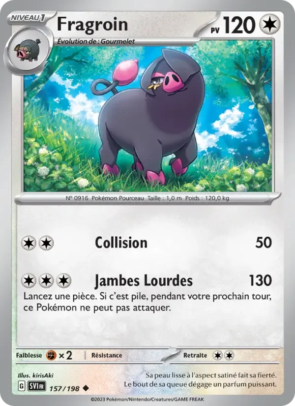 Carte Pokémon Fragroin — Écarlate et Violet