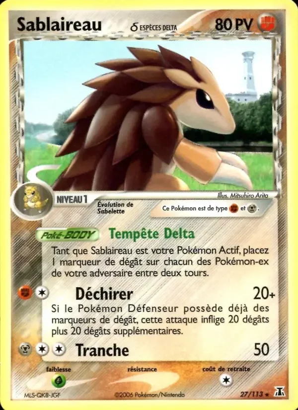 Carte Sablaireau δ