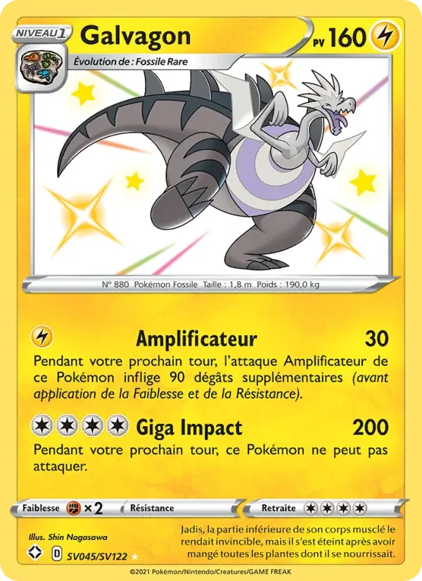 Carte Pokémon Galvagon — Destinées Radieuses