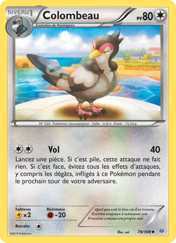 Carte Pokémon Colombeau — Ciel Rugissant