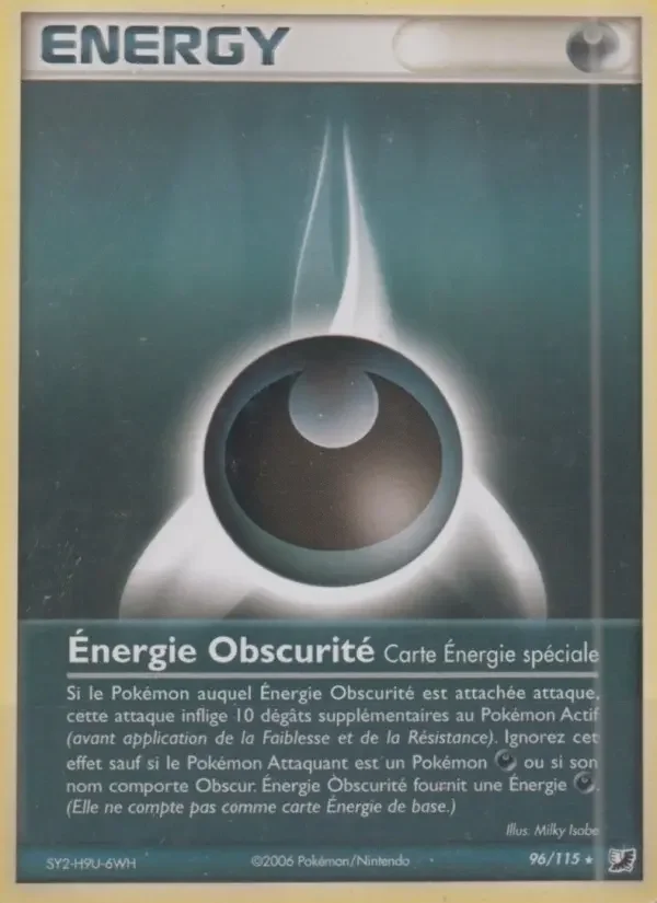Carte Énergie Obscurité