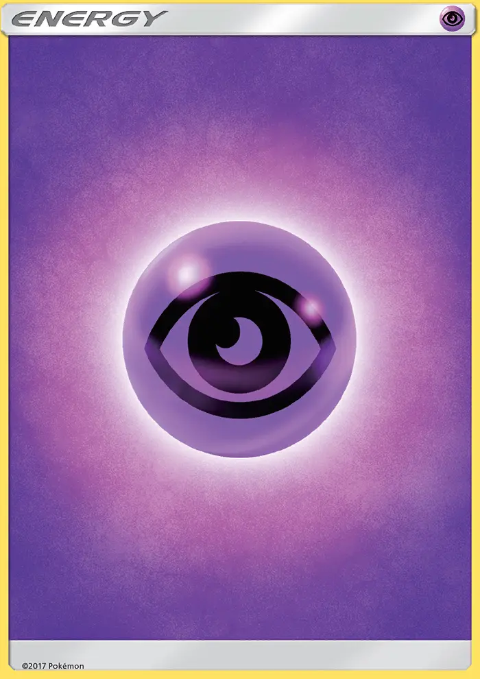 Carte Pokémon Énergie Psy — Soleil et Lune