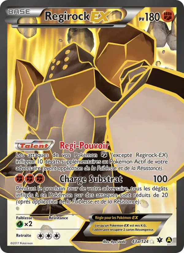 Carte Pokémon Regirock EX — Impact des Destins