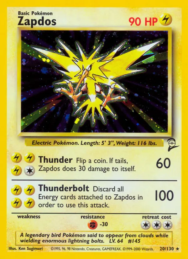 Carte Pokémon Électhor — Base Set 2