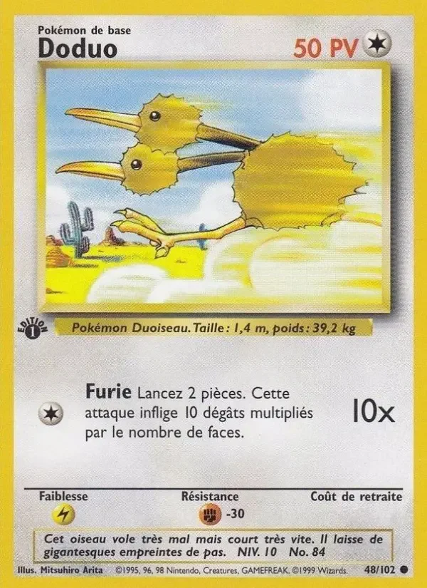 Carte Pokémon Doduo — Set de base