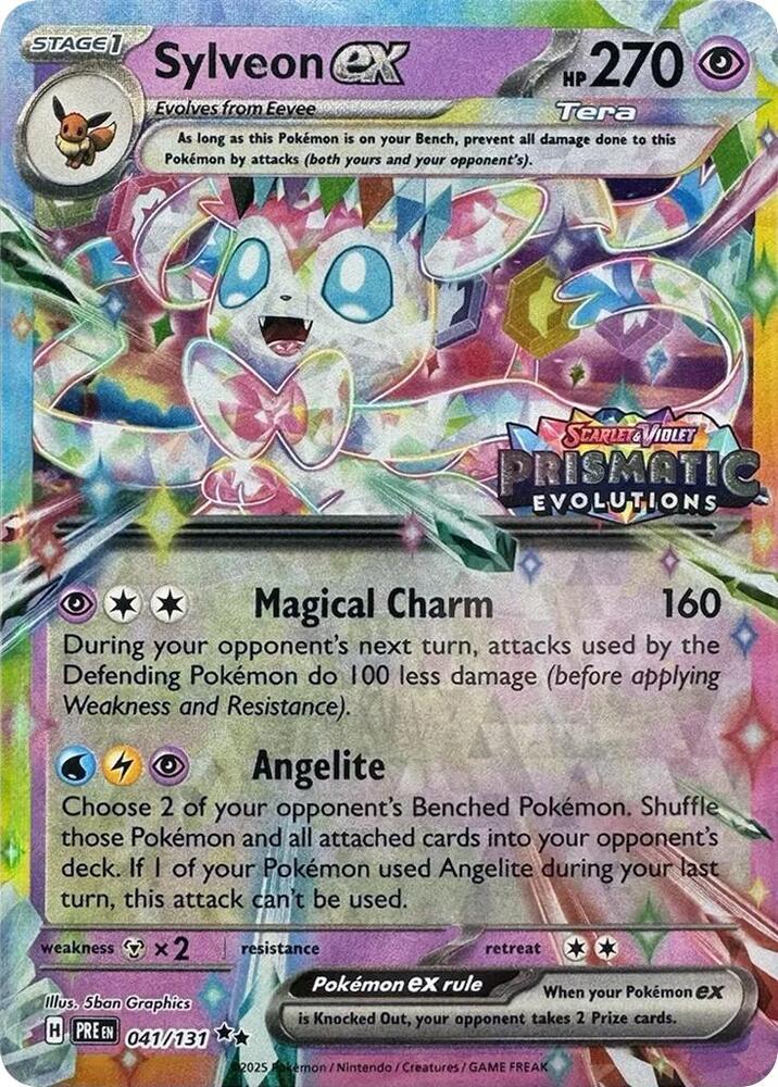 Carte Pokémon Nymphali-ex — Évolutions Prismatiques