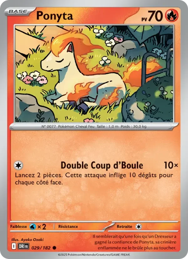 Carte Pokémon Ponyta — Rivalités Destinées