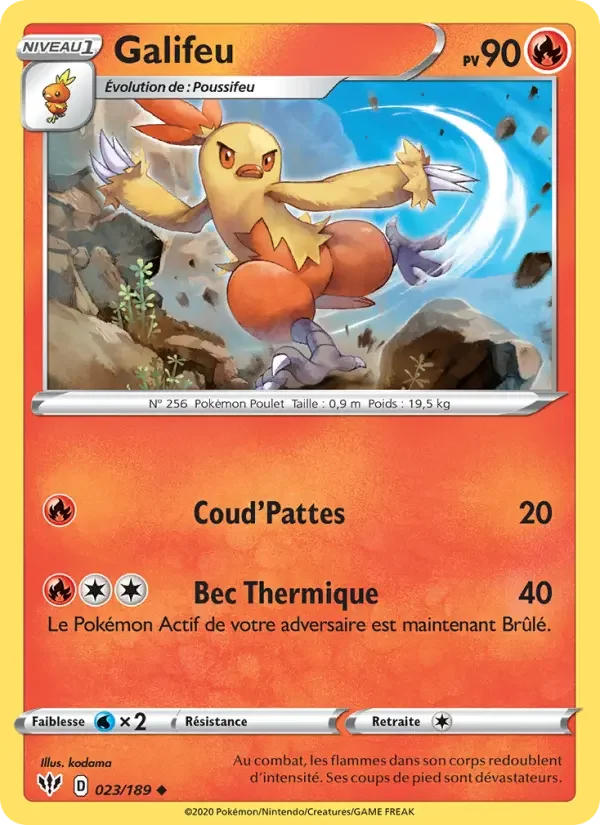 Carte Pokémon Galifeu — Ténèbres Embrasées