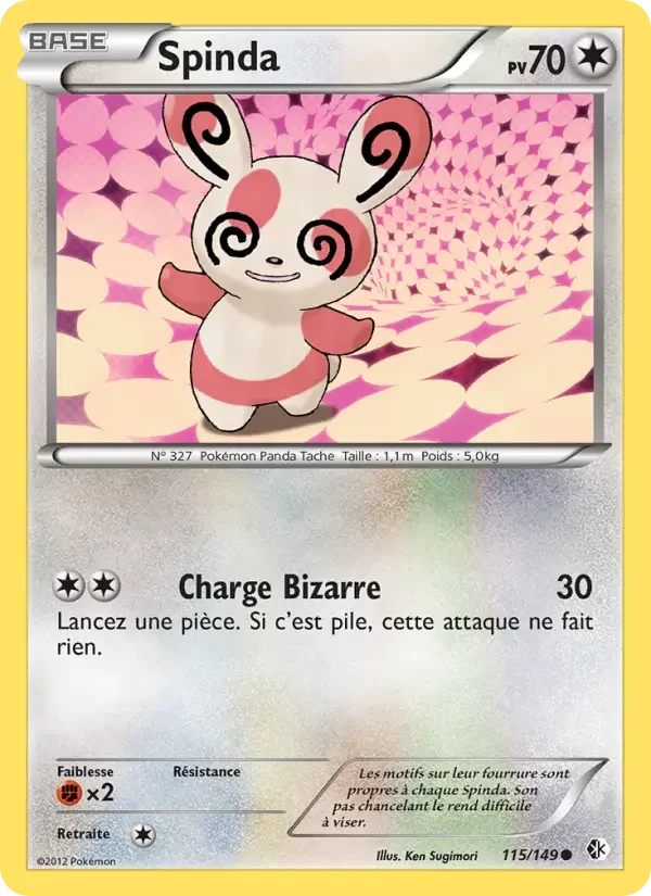 Carte Pokémon Spinda — Frontières Franchies