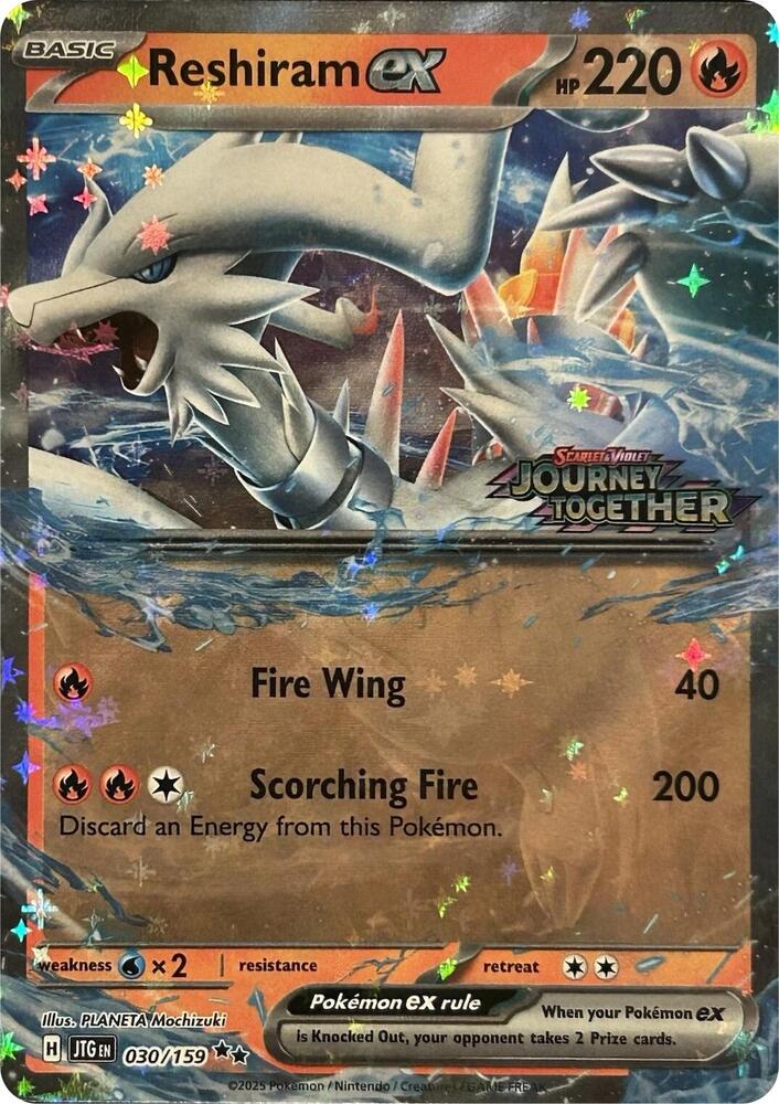 Carte Pokémon Reshiram-ex — Aventures Ensemble