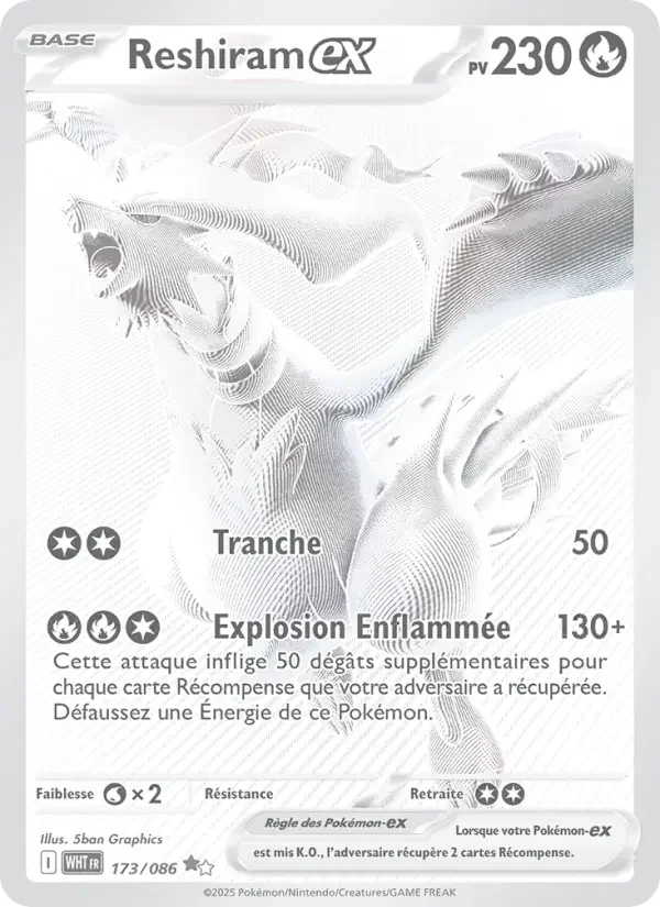 Carte Reshiram-ex