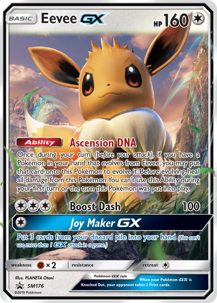 Carte Pokémon Évoli GX — Promos Soleil et Lune