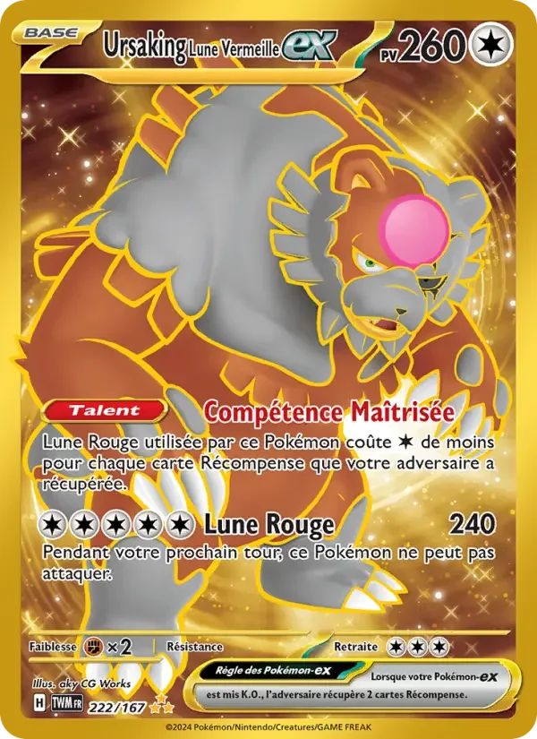 Carte Ursaking Lune Vermeille-ex