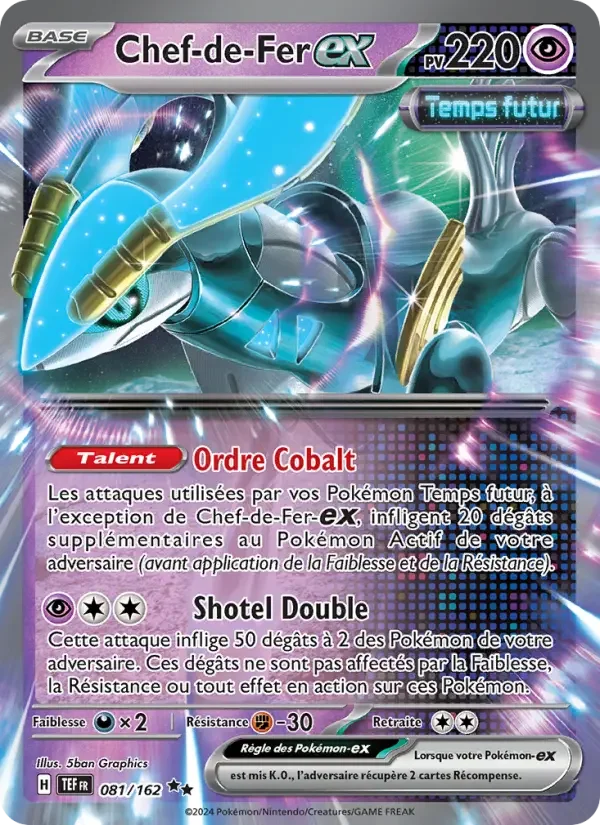 Carte Pokémon Chef-de-Fer-ex — Forces Temporelles