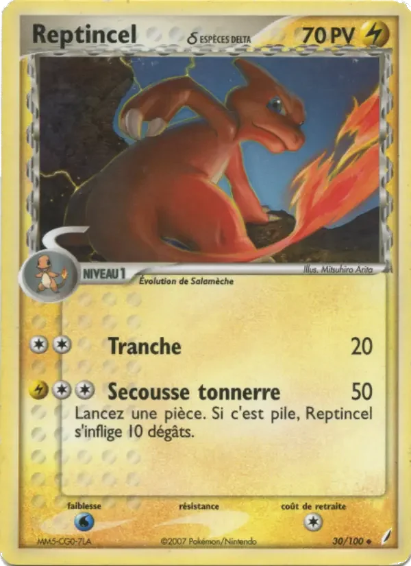 Carte Pokémon Reptincel δ — Gardiens de Cristal