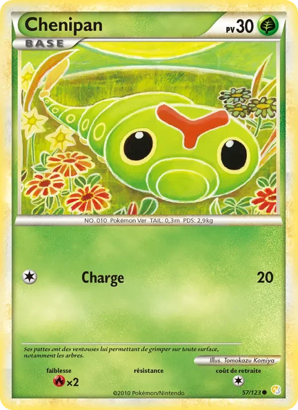 Carte Pokémon Chenipan — HeartGold SoulSilver