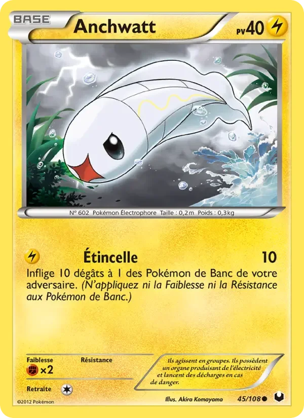 Carte Pokémon Anchwatt — Explorateurs Obscurs