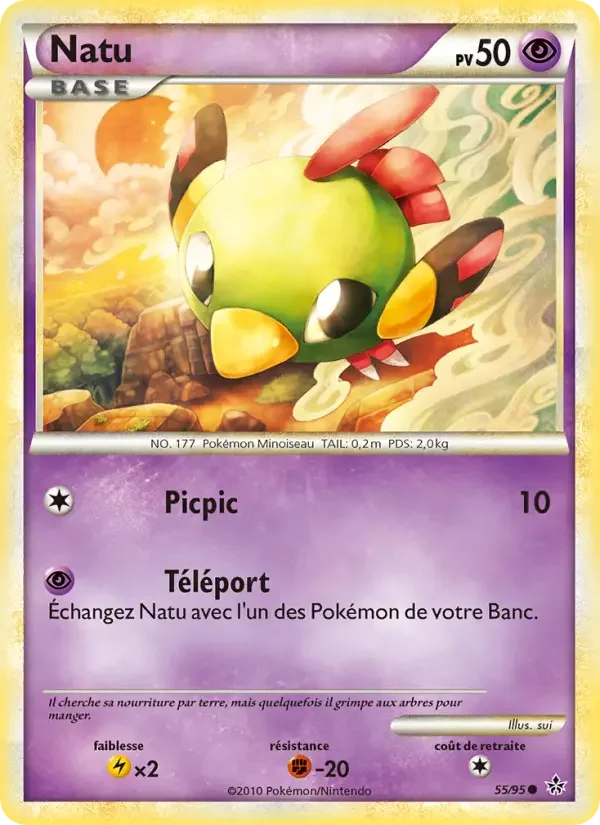 Carte Pokémon Natu — Déchaînement