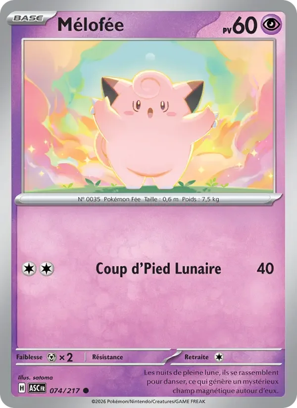 Carte Pokémon Mélofée — Héros Transcendants