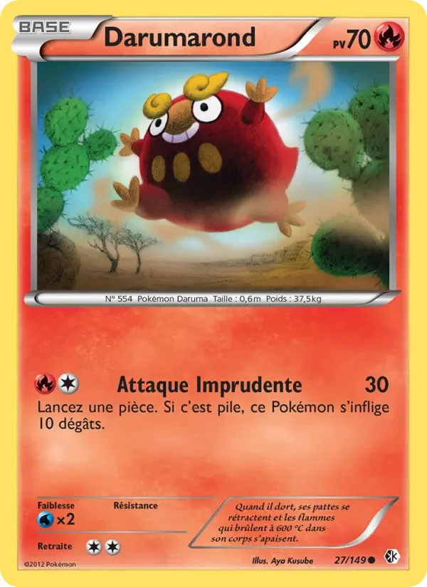 Carte Pokémon Darumarond — Frontières Franchies