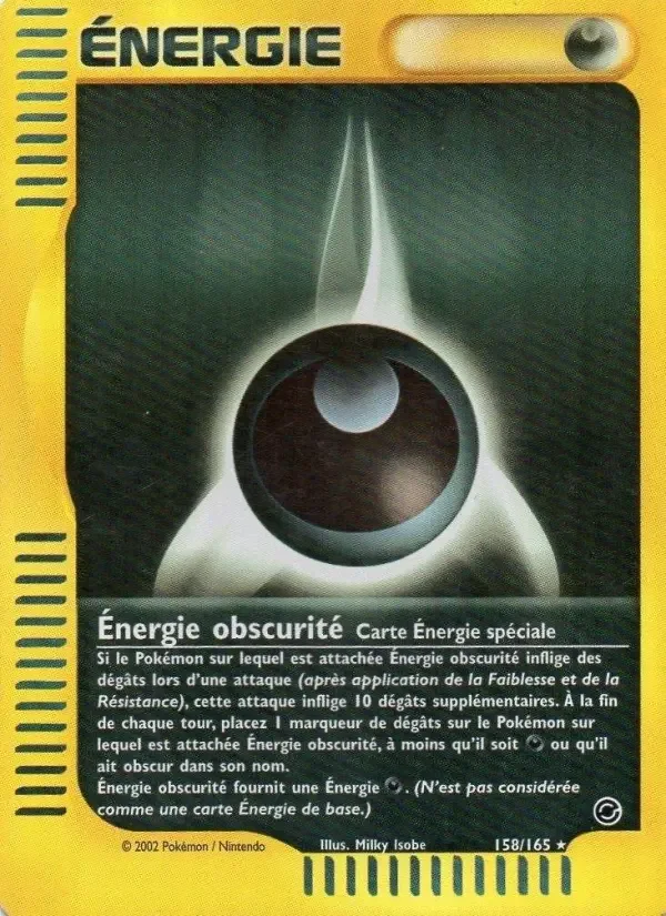 Carte Énergie obscurité