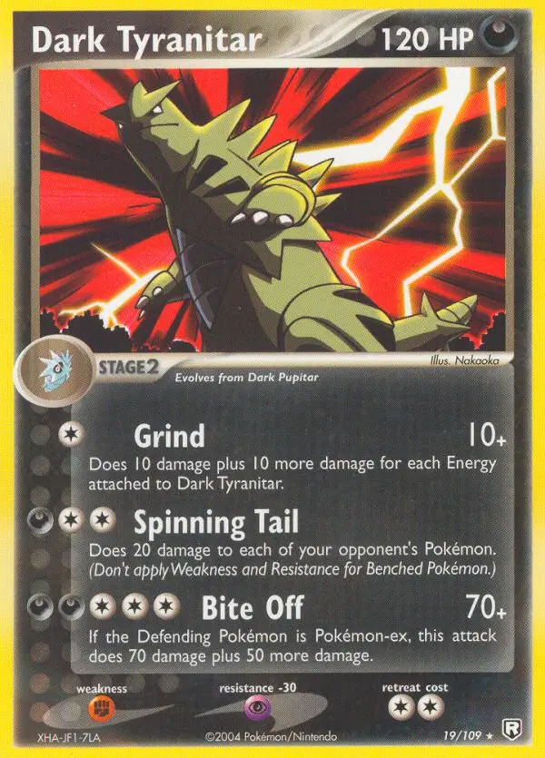 Carte Pokémon Dark Tyranocif — EX Team Rocket Returns