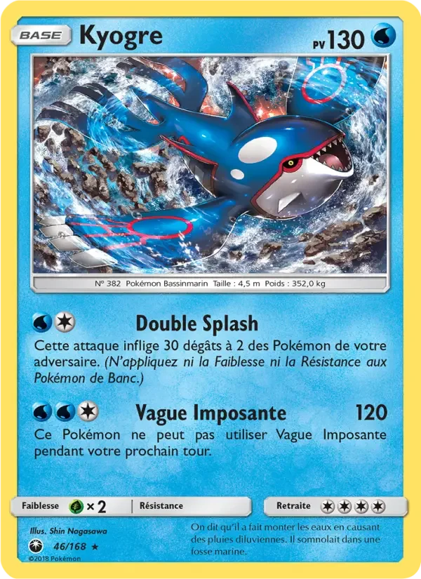 Carte Pokémon Kyogre — Tempête Céleste