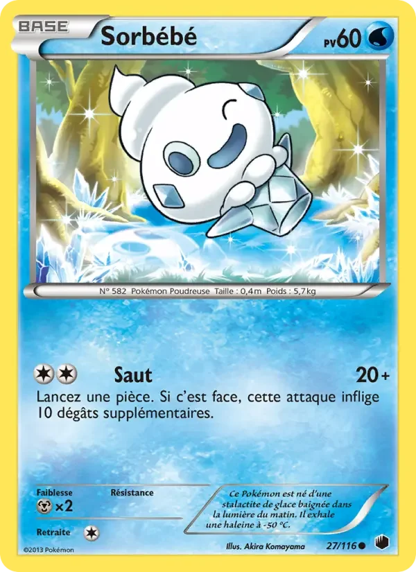 Carte Pokémon Sorbébé — Glaciation Plasma