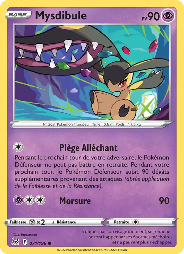 Carte Pokémon Mysdibule — Origine Perdue