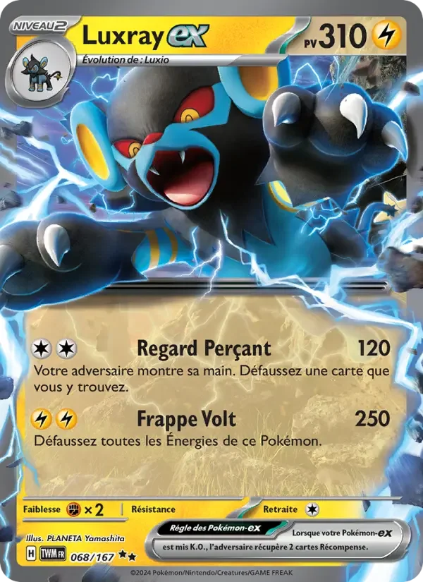 Carte Pokémon Luxray-ex — Mascarade Crépusculaire
