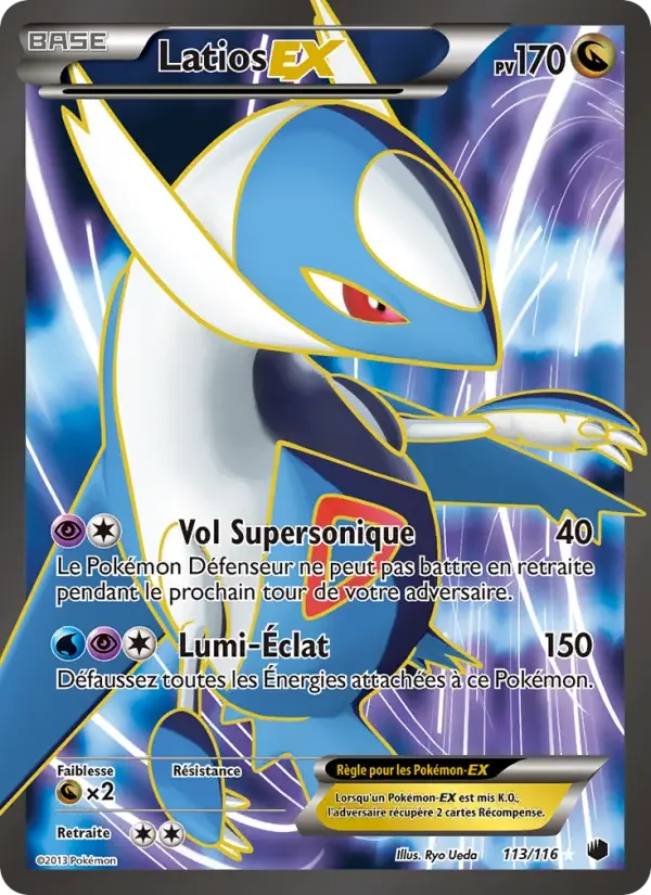 Carte Pokémon Latios-EX — Glaciation Plasma