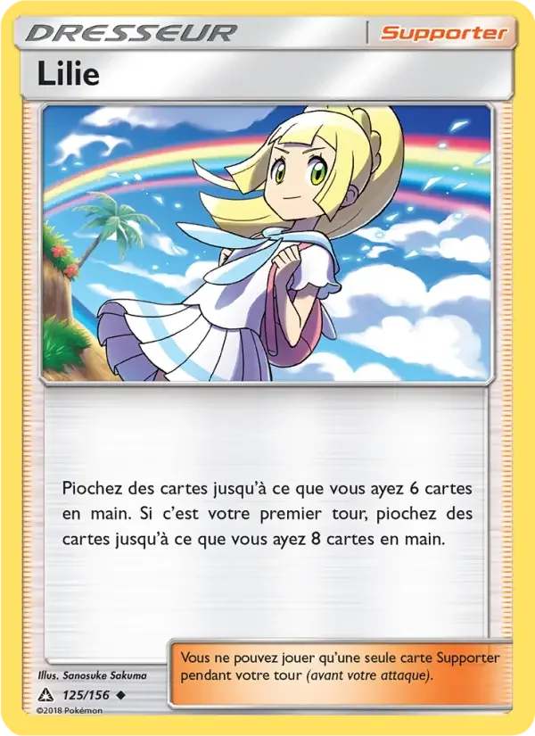 Carte Pokémon Lilie — Ultra-Prisme