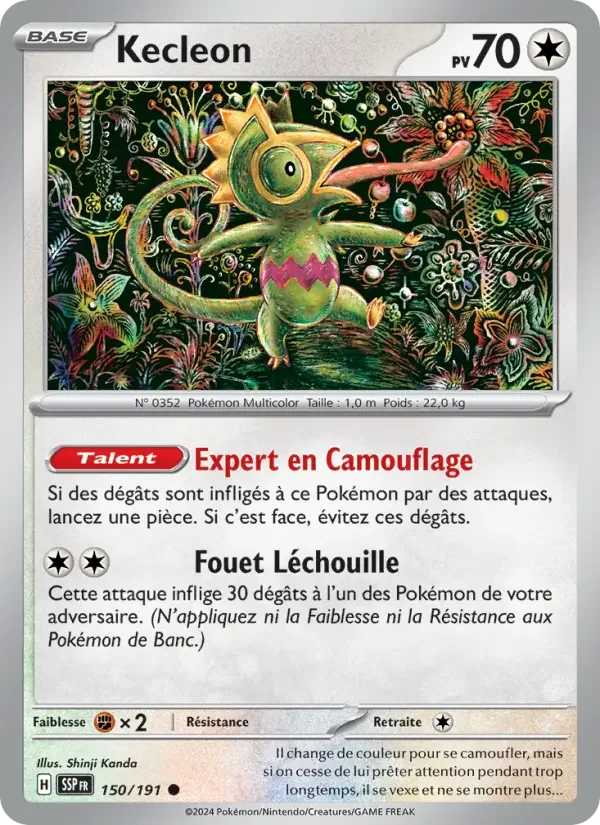 Carte Pokémon Kecleon — Étincelles Déferlantes
