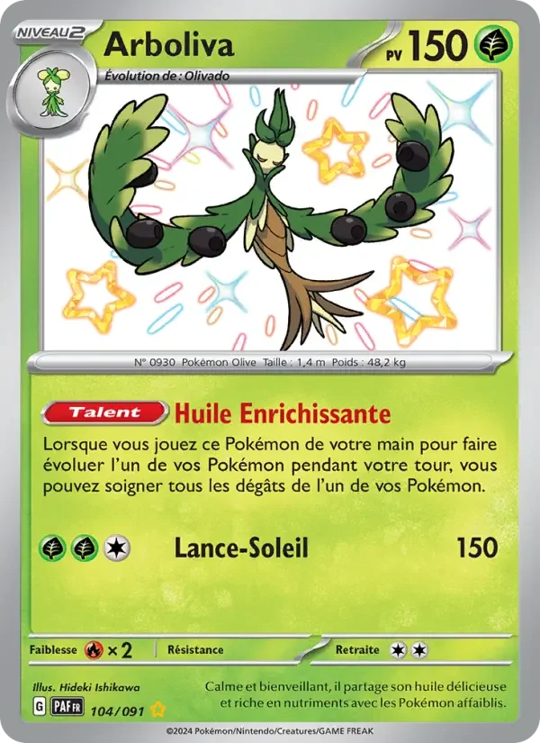 Carte Pokémon Arboliva — Destinées de Paldea
