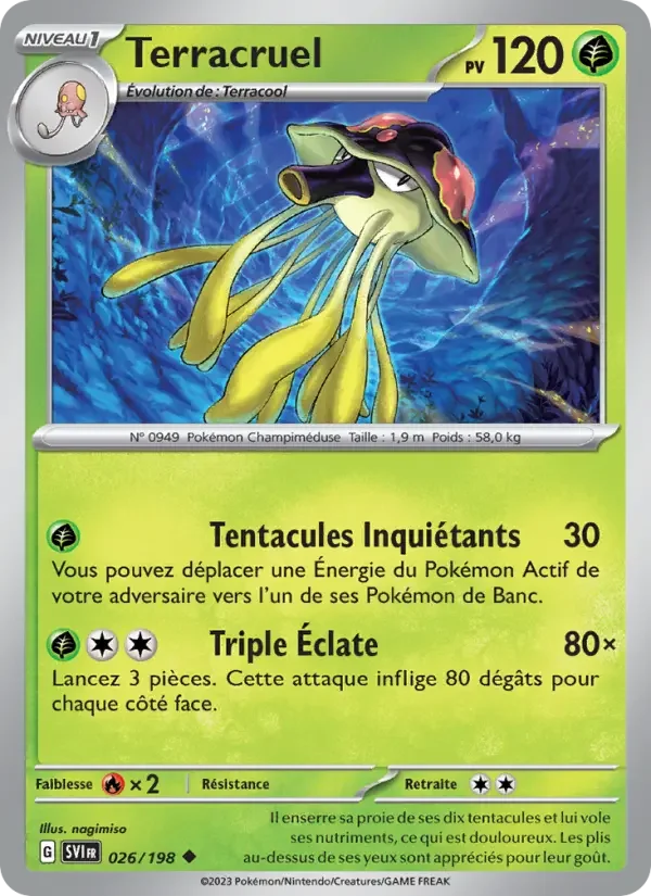 Carte Pokémon Terracruel — Écarlate et Violet