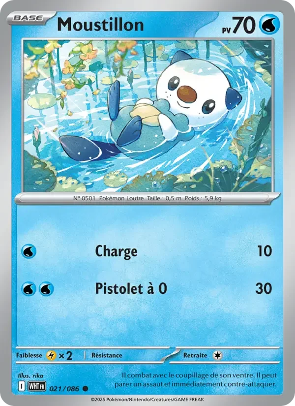 Carte Pokémon Moustillon — Flamme Blanche