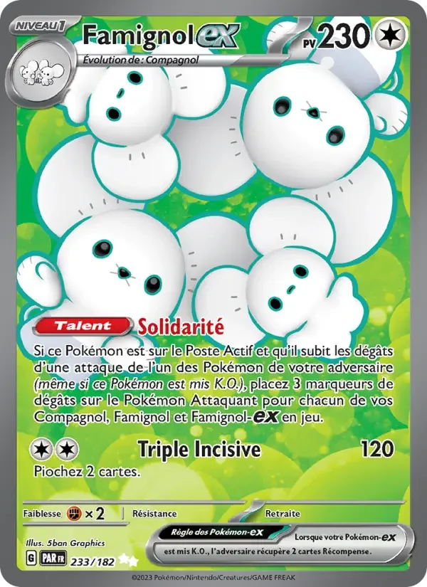 Carte Pokémon Famignol-ex — Faille Paradoxe