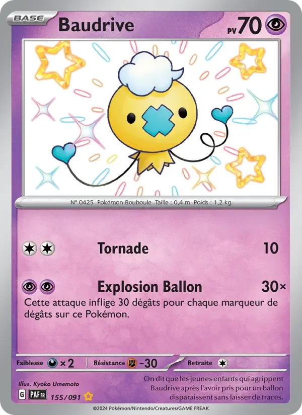 Carte Pokémon Baudrive — Destinées de Paldea